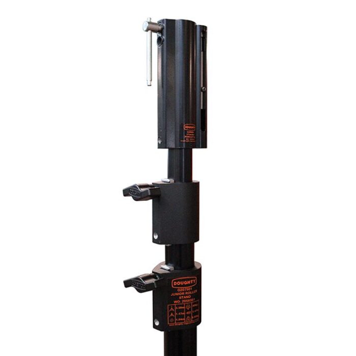 Pied JUNIOR ROLLER 147-350m, CMU 40kg, noir