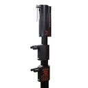 Pied JUNIOR ROLLER 147-350m, CMU 40kg, noir
