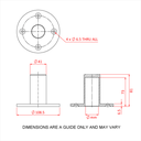 Adaptateur pour pied 32mm spigot 41mm pour enceinte
