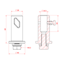Récepteur pour spigot 16mm