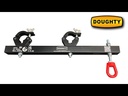 Support structure de suspension entraxe 239-433mm, CMU 250 kg, noir