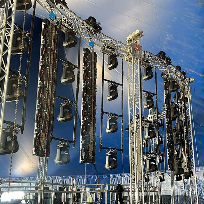 Cadre H grand en tube de 48mm, livré avec 4 goupilles à écrou CCS6-604, CMU 100kg