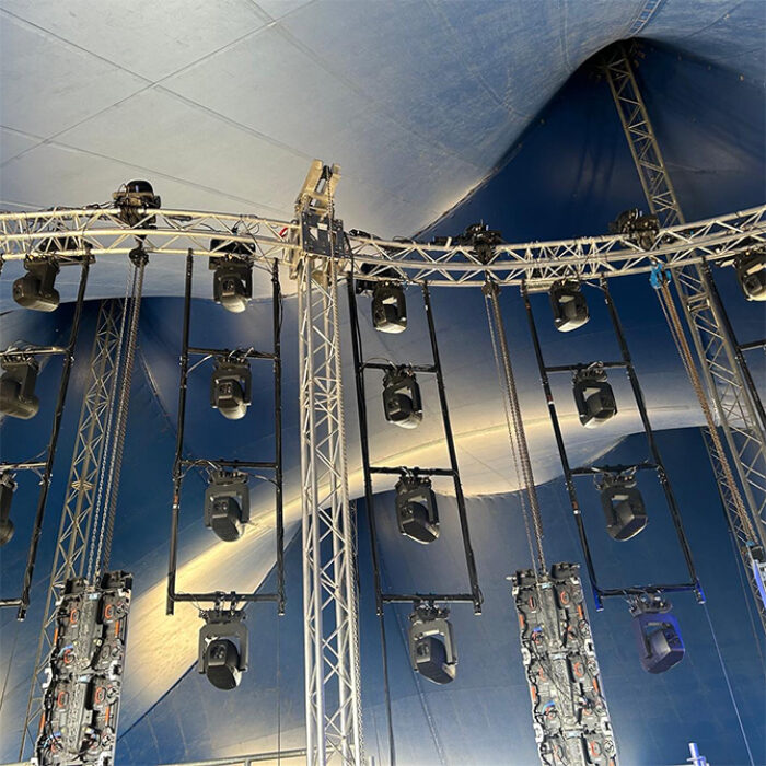 Cadre H court en tube de 48mm, livré avec 4 goupilles à écrou CCS6-604, CMU 100kg, noir