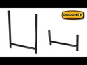 Cadre H court en tube de 48mm, livré avec 4 goupilles à écrou CCS6-604, CMU 100kg