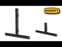 T modulaire 500mm en tube de 48-51mm, livré avec 2 goupilles à écrou CCS6-604