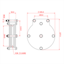 Poulie charge lourde 150mm (simple rainure) (pour câble)