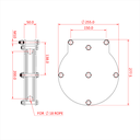 Poulie charge lourde 200mm (simple rainure) (pour corde)