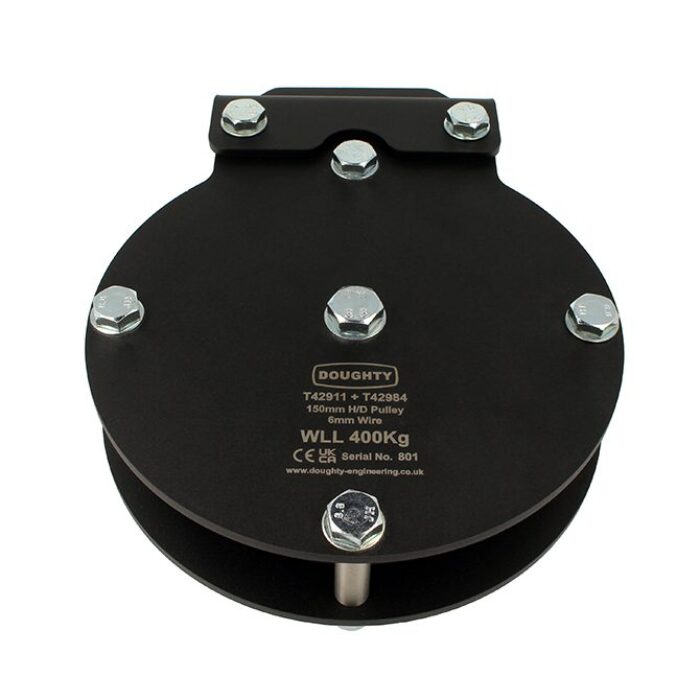 Support auvent pour simple poulie charge lourde, 200mm
