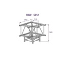 SQUARE H30 3-WAY CORNER, RAL9005