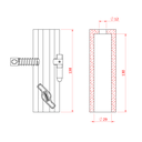 Récepteur rapide TV pour spigot 28mm, CMU 100kg