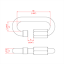 Maillon de chaîne rapide M8, CMU 350 kg (DIN59626)