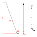 Attelle de scène fixe 200cm