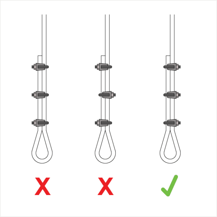 Serre câble galvanisé 8mm (conforme à la DIN 1142)