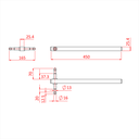 Bras ajustable BABY SIDE ARM pour pince G1350