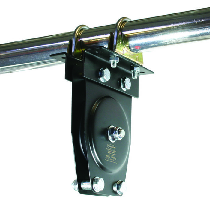 Equerre 150mm (B) avec boulon "U" pour poulie sur tube de 48-51mm, CMU 150kg (la paire)