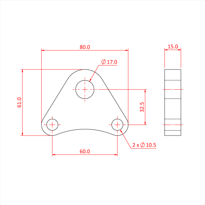 Plaque de suspension pour poulie