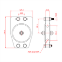 Poulie standard 100mm (simple rainure) (pour corde)