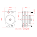 Poulie standard 100mm (triple rainure) (pour câble)