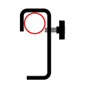 Crochet charge lourde pour tube de 48-51mm, CMU 150kg