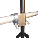 Bras "tombant" avec récepteur 29mm et spigot 28mm, 50cm, CMU 100kg
