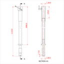 Rallonge HI-LIFT de 100mm pour spigot 28mm 