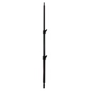 Barre 2 sections avec spigot 16 et 28mm, 1'780-4'520mm, gamme Shadow, noir 