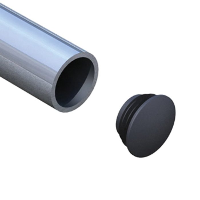 Bouchon de fin pour tube de 48mm, gris