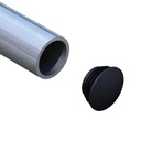 Bouchon de fin pour tube de 48mm, noir