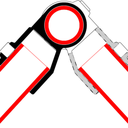 T de serrage fin galvanisé  pour tubes de 48mm, (la paire)