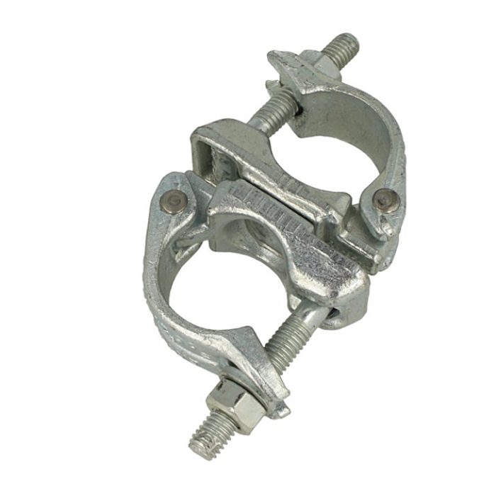 Double collier forgé pivotant pour tubes de 48-51mm