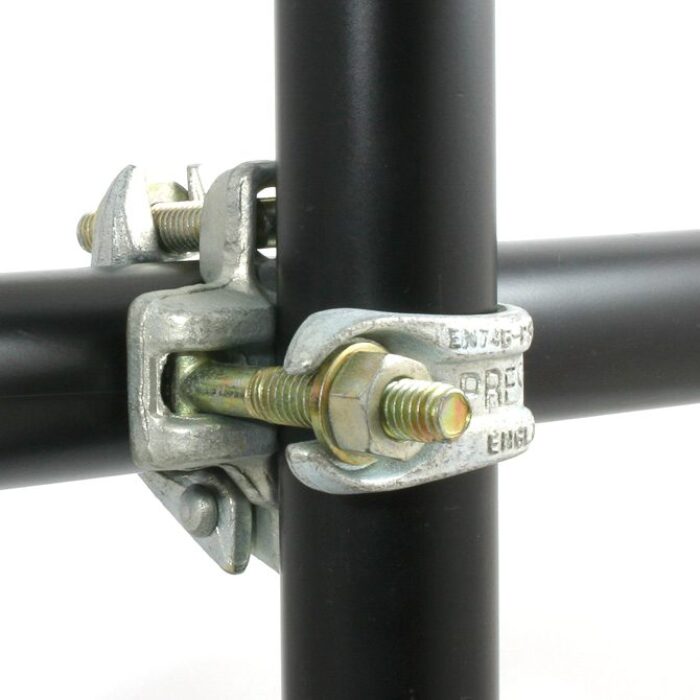 Double collier forgé pour tubes de 48-51mm