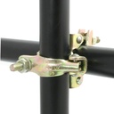 Double collier échafaudage galvanisé pour tube de 48mm