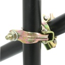 Double collier échafaudage pivotant galvanisé pour tube de 48mm