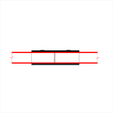 Raccord solide externe échafaudage pour tube de 48mm, noir