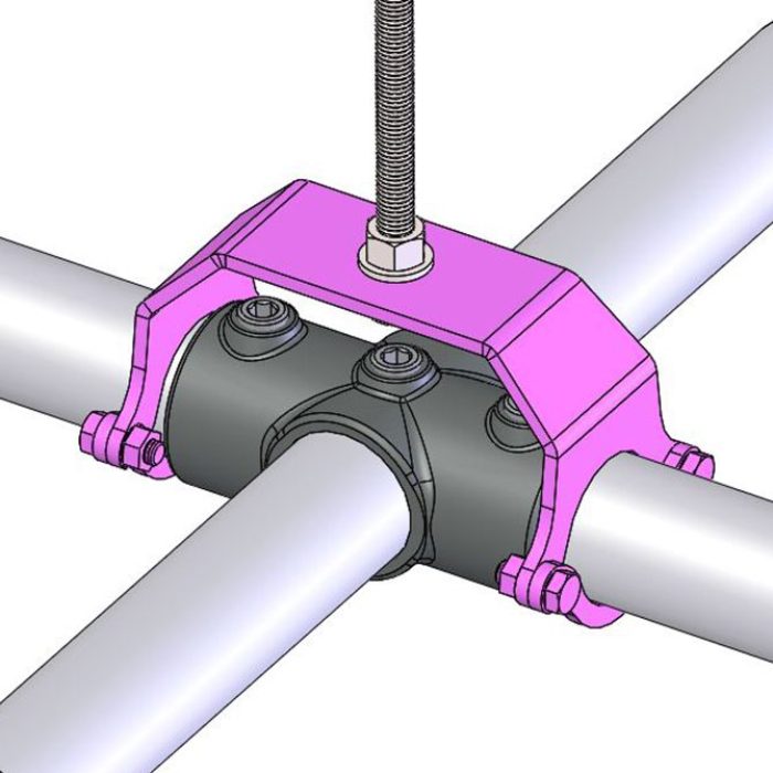 Cintre de grille démontable, CMU 200kg, noir