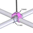 Cintre universel pour tube de 48mm, noir