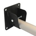 Support mural pour tube de 48mm, noir