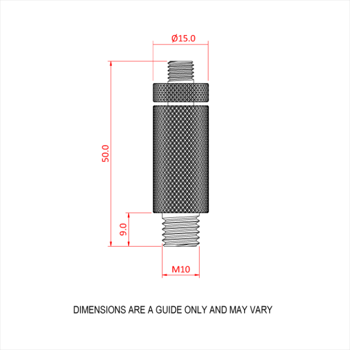 Reutlinger 30SV M10 mâle (3mm, CMU 102Kg), noir