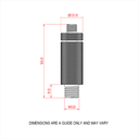 Reutlinger 30SV M10 mâle (3mm, CMU 102Kg), noir