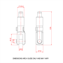Reutlinger 50SV II avec fourche (4mm , CMU 80Kg) (5mm , CMU 130Kg)