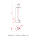 Reutlinger 66SV II ZW pas de vis M16 entrée sur le coté (6mm , CMU 190Kg) (6.35mm , CMU 210Kg)