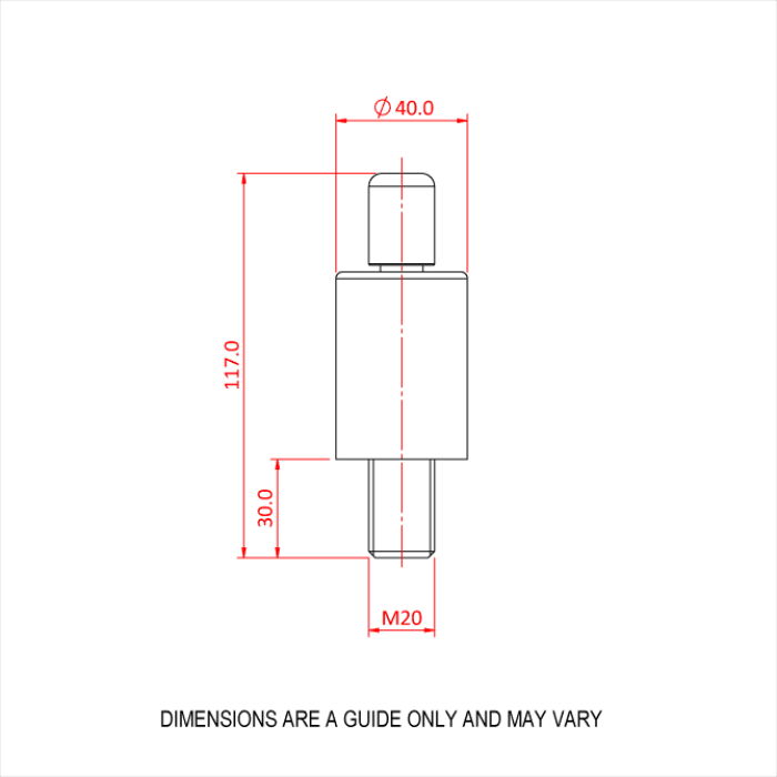 Reutlinger 80SV II M20 mâle (6mm - 190Kg) (8mm - 330kg)