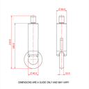 Reutlinger 80SV II avec œillet entrée sur le coté (6mm - 190Kg) (8mm - 330Kg)