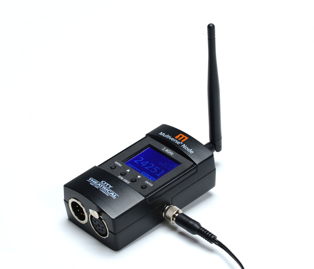 MULTIVERSE NODE 2.4GHz; émetteur récepteur DMX/RDM HF 2.4GHz configurable