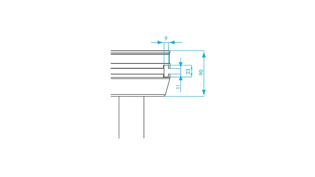 TOPLINE DECK 150X100X100CM LEFT