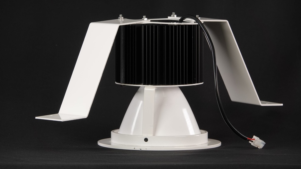 Downlight LED 85W, RECESSED type, white 3000K, no-fan, hole diam. 140mm (optics: 29°, 46°, 72°)