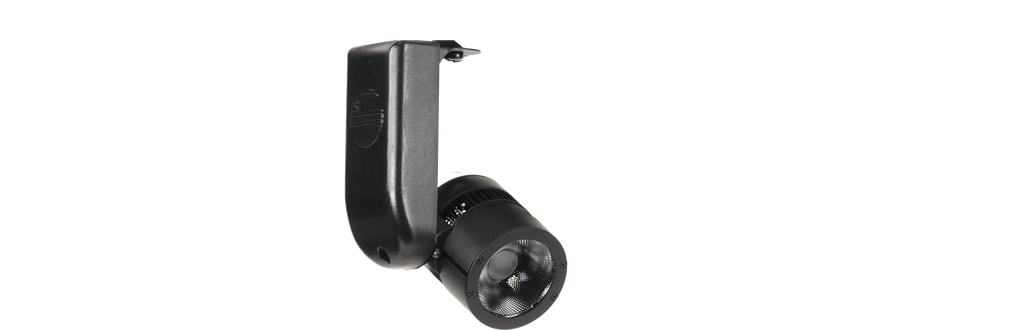 Pinspot 30W, stand-alone, choice of LED: 2700K/3000K/4000K, choice of optics: 10°/15°/26°/36°/60°, DMX