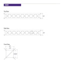 SQUARE H30 LENGTH 50 CM