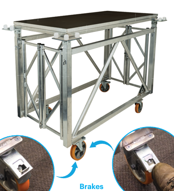 [SM-F-R-200100-150] ROLLING FRAME 200X100 ADJUSTABLE HEIGHT 150-220CM