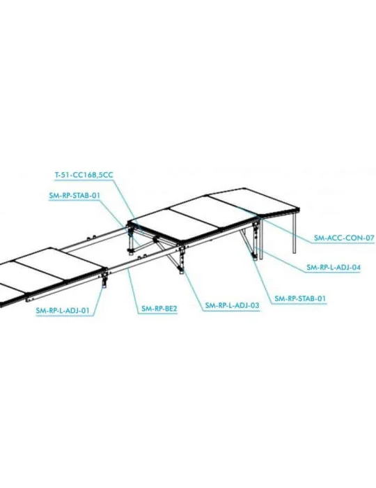 BEAM 200CM FOR RAMP